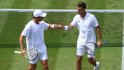 Imagen principal de la nota sobre Wimbledon 2026: Zeballos y Granollers eliminados en dobles, Zverev y Fritz avanzan a cuarta en deportes