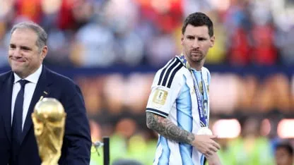 Imagen principal de la nota sobre Messi volvió a Rosario tras la derrota de Argentina en la final del Mundial 2026 en deportes